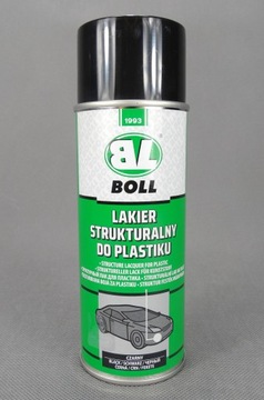 СТРУКТУРНАЯ КРАСКА ДЛЯ ПЛАСТИКА BOLL 400ML ЧЕРНАЯ СПРЕЙ / BOLL
