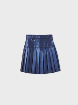 Spódnica skórzana 7.952 Granatowy Regular Fit