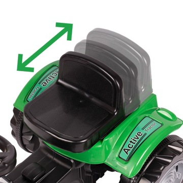 TRAKTOR Z PRZYCZEPĄ NA PEDAŁY OGROMNY DUŻY TRAKTOREK ZIELONY DLA DZIECI