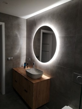 СВЕТОДИОДНОЕ ЗЕРКАЛО для ВАННОЙ 60 см КРУГЛОЕ КОЛЕСО С ПОДСВЕТКОЙ И СВЕТОДИОДНОЙ ПОДСВЕТКОЙ ФРЕЗИЯ