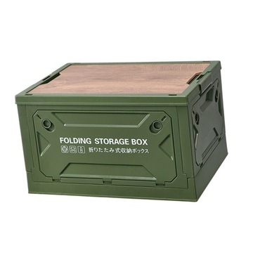 Camping Storage Box Foldable Storage Cabinet Green