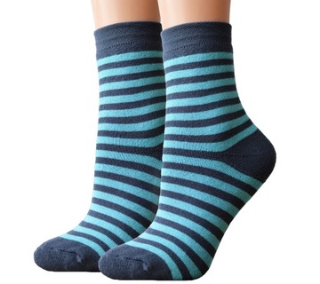 DAMSKIE SKARPETY Z FROTTE GRUBE KOLOROWE 36-38
