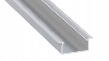 ШИРОКИЙ СВЕТОДИОДНЫЙ ПРОФИЛЬ GEMI ДЛЯ 2 ЧЕРНЫХ СВЕТОДИОДНЫХ ЛЕНТ ДЛИНОЙ 3М С Рассеивателем из ПММА