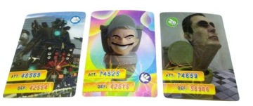 КАРТОЧКИ ДЛЯ КОЛЛЕКТОРОВ ТУАЛЕТНЫХ СКИБИДИ 288 карточек + БЕСПЛАТНАЯ ФИГУРКА