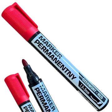Marker flamaster pisak permanentny czerwony wodoodporny Motive