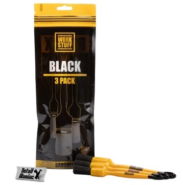 Work Stuff 3x pędzel detailingowy BLACK twardy