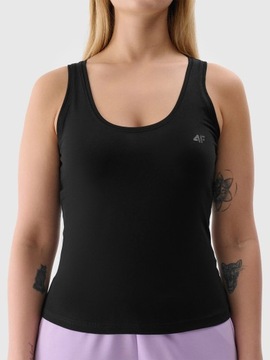 4F ЖЕНСКАЯ ФУТБОЛКА БЕЗ РУКАВОВ TSLEF041 ЧЕРНАЯ S