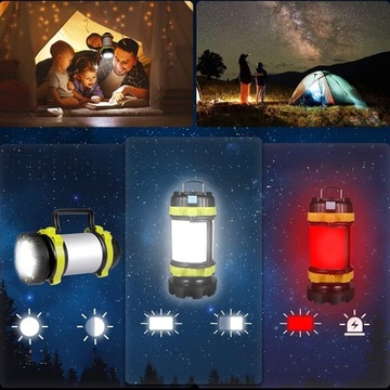 СВЕТОДИОДНАЯ ТУРИСТИЧЕСКАЯ ЛАМПА POWERBANK КЕМПИНГ ФАКЕЛ