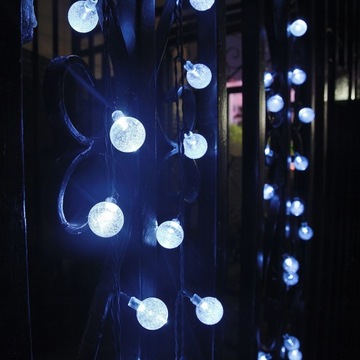 СОЛНЕЧНЫЕ САДОВЫЕ ЛАМПЫ GIRLANDA 50LED, 9M COLD