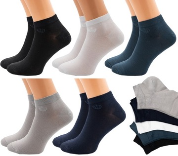 5x SKARPETKI MĘSKIE BAMBUSOWE STOPKI SPORTOWE SKARPETKI ZAPACHOWE PREMIUM