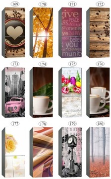 Наклейка на холодильник, 3D шпон кожи, фотообои ХИТ