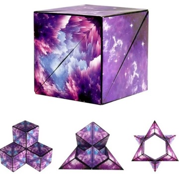 MAGIC CUBE KOSTKA ANTYSTRESOWA 72 WZORY KSZTAŁTY KOLORY UKŁADANKA PUZZLE