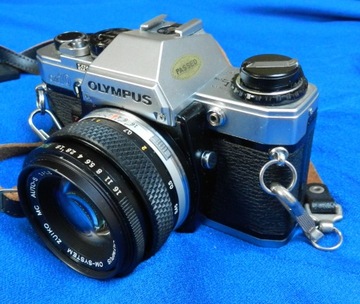Olympus OM-10 35mm SLR Film Camera + Auto-S 50mm F/1.4 MF Lens From Japan