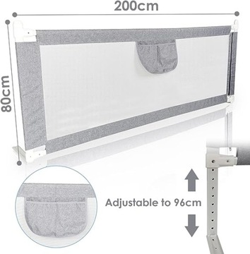 Барьер безопасности и защитный чехол для детской кроватки, 200 см.
