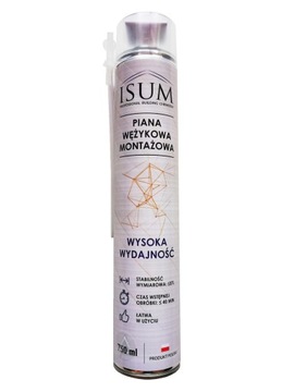 ISUM Piana pianka wężykowa montażowa 750ml