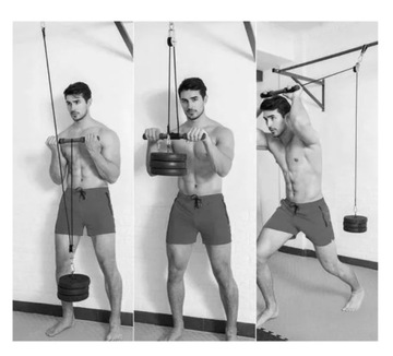 Блок для упражнений Верхний нижний тренировочный блок Тренажерный зал 100 кг Шкив