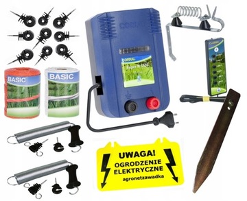 PASTUCH ELEKTRYCZNY MOCNY ZESTAW DZIKI GRATISY Z4