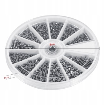 НАБОР ВИНТОВ И ГАЙОК, 600 ШТ. M1/1,2/1,4/1,6