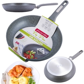 PATELNIA TRADYCYJNA GRANITOWA GRUBA SOLIDNA 30 CM GAZ INDUKCJA KAMILLE
