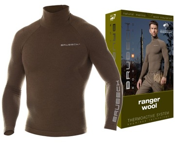 WEŁNIANA TERMICZNA ODZIEŻ KOSZULKA DLA LEŚNIKA 2XL