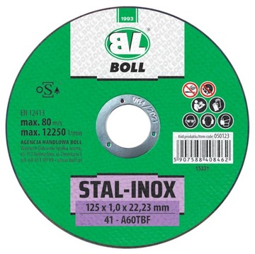 BOLL TARCZA DO CIĘCIA STAL+INOX 41-125MMx1.0MM