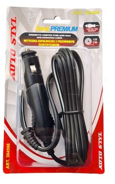 Вилка прикуривателя с кабелем и проводом 120