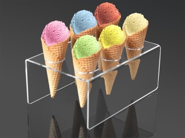 ПОДСТАВКА, ПОДДЕРЖКА, ПОДСТАВКА НА 6 ВАФЕЛЬ ИЗ ПЛЕКСИ-МОРОЖЕНОГО