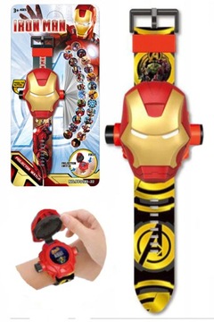 zegarek 3D dla dzieci projektor IRON MAN avengers ironman rzutnik zdjęć