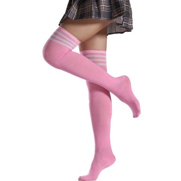 POŃCZOCHY SKARPETKI ZAKOLANÓWKI KRYJĄCE SEXY PASKI