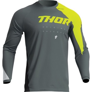 BLUZA CROSS ENDURO THOR SECTOR EDGE GRAY/ACID M