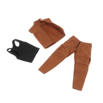 Dolls Sleeveless Vest Clothes Action Figure Coffee