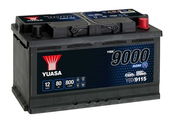 Akumulator 80AH 800A P+ YUASA YBX9115 AGM
