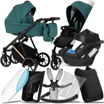 WÓZEK 3W1 PARADISE BABY VR 09 I FOTELIK CYBEX ATON