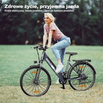 Qekud 26M208 e-Bike 26'' 36V 12,5Ah 250W e-City Citybik Rower szary