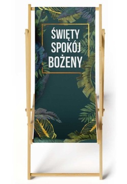 Leżak ogrodowy prezent dla Emeryta Emerytki + IMIĘ