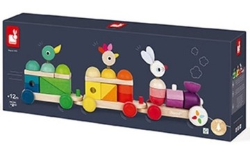 ПОЕЗД с БЛОКАМИ для буксировки 2в1 JANOD 1+