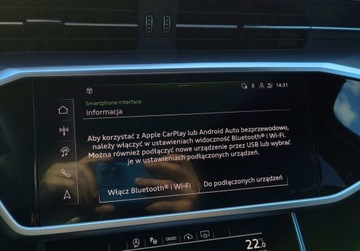 Audi A6 C8 Limousine Facelifting 2.0 45 TFSI 265KM 2024 Audi A6 Limousine Gwarancja 2029 265 KM S-Line Hak Radary Matrix 2-kpl kol, zdjęcie 22