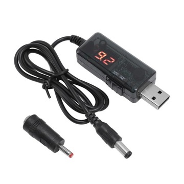 Кабель-маршрутизатор Power Bank 9 В 12 В HD с цифровым дисплеем USB Power LJ