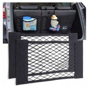 ORGANIZER TORBA SIATKA MOCNA NA RZEP DO BAGAŻNIKA AUTA SAMOCHODU 40x25