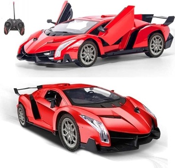 SAMOCHÓD ZDALNIE STEROWANY RC NA PILOTA - LAMPY LED LAMBORGHINI