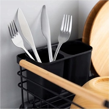 СУШИЛКА ПОСУДЫ, ПОДСТАВОЧНАЯ, ЧЕРНАЯ, БОЛЬШАЯ, XXL, ВМЕСТИМОСТЬ, МЕТАЛЛ