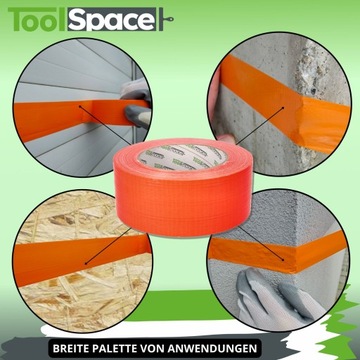 ЛЕНТА ФАСАДНАЯ ШТУКАТУРНАЯ 48ММ/50Y ОРАНЖЕВАЯ СУПЕР КАЧЕСТВО