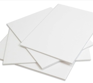 Плиты ПВХ ВСПЕНЕННЫЕ ПВХ рекламные 3мм белые 70х50см под оклейку и покраску