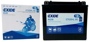 AKUMULATOR EXIDE MOTOCYKLOWY ETX20HL-BS/YTX20HL-BS