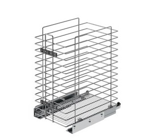 Kosz na bieliznę 40cm chrom prowadnica BLUM STARAX