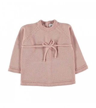 Petit Oh! Sweter dzianinowy z kokardką r. 56