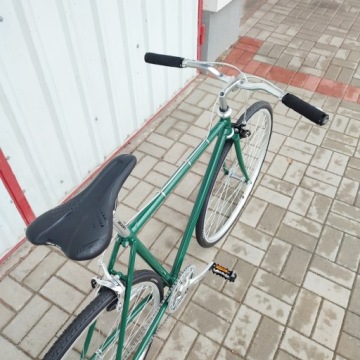 BALUMA Односкоростной городской велосипед Torpedo Bottle Green, размер 50