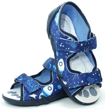 28 RENBUT 33-378 oddychające KAPCIE sandały 18,3cm
