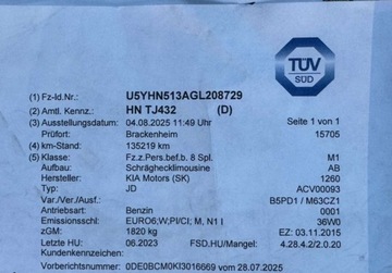 Kia Ceed II Hatchback 5d Facelifting 1.6 GDI 135KM 2016 Kia Ceed LIFT 1,6 GDI 135KM Navi Climatronic Led Bezwypadkowy 2015r. SERWIS, zdjęcie 29