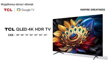 QLED 65 TCL 65C655 4K UHD TV Google TV Интернет Smart Wi-Fi